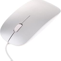 Whitleys Ultra Thin Slim USB Optical Wired Mouse for PC Laptop Windows MacBook-Silver-image-14