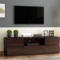 Peedha Studios Solid Sheesham Wood TV Unit Chest of Drawers with 5 Drawers and 1 Shelf Storage - Ideal for Living Room, Accommodates up to 60-Inch TV (Pippin,Walnut)-image-91