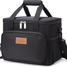 ELMVIA Lunch Bag/Tiffin/Travel/Storage Bag | Leakproof Keeps Hot and Cold | Unisex Lunch Box Bag for Kids, Office, Picnic, School (Black)-image-88