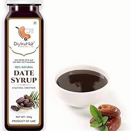 Dry Fruit Hub Dates Syrup 450g for Babies Khajur Syrup Without Sugar ,100% Natural Khajoor/khejur Syrup Natural Sweetener Add to Pancakes, Waffles, oatmeals,Milk ,Baked Items-image-45