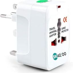 SKADIOO Universal Charger Adapter 240V | 2 Years Warranty | Universal Travel Adapter All in One, International Travel Adapter for 150+ Countries (Set of 1, White)-21