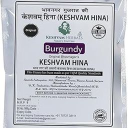 Keshvam 100% Natural Herbal | Henna Powder | Hair Coloring | Henna Powder for Hair Colour | Henna Hair Mehndi for Men & Women| Original Bhavnagar (Pack of 2) (Burgundy,50 gms)-image-76