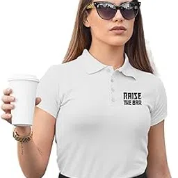 fighterhero Women's Polo T-Shirt | Cotton Rich | Globally Certified Fabric | Wrinkle-Resistant | Colors Dont Fade | Regular Fit | Raise The Bar Design-picture-41