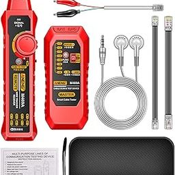 HUIOP M469A Network Cable Finder Multifunctional Cable Finder Anti-Interference Testing Instrument Find The Break Point of Network Line and Check The Line, Red-picture-31