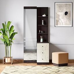 GODREJ INTERIO Pavo Particle Board Dressing Table with Stool, 1 Year Warranty-image-70