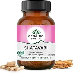 A TATA Product - Organic India Shatavari - 60 Veg Capsules, With Plant Based Estrogens, Helps Boosts Health and Vitality For Women Of All Ages & Restore Hormonal Balance, GMP & NPOP Certified Organic-42