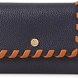 accessorize London Women's Faux Leather Navy Whipstitch Purse-picture-39