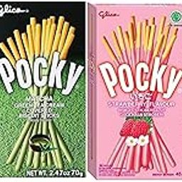 Pocky Matcha Green Tea,Coconut & Brown Sugar, Strawberry, Chocolate Covered Biscuit Sticks, 47g Each-image-72