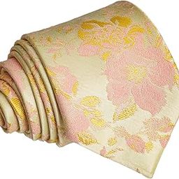 Men's Green Floral Microfiber Tie-picture-31