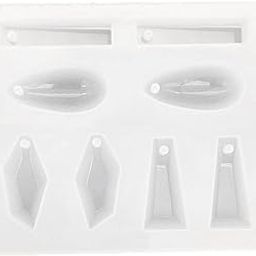 VELURA 8 Cavity DIY Liquid Resin Casting Molds Geometric Shapes with Hole for Making Jewelry Necklace Earring Pendant Handmade Decorative Craft Mould Tools|Collectibles|Collectibles|Collectibles-image-40
