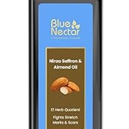 Blue Nectar Saffron & Almond Oil for Skin | Natural Stretch Mark Body Oil for Glowing Skin | Natural Skincare Oil for Pregnant Women & New Mothers (12 Herbs, 100ml)-32