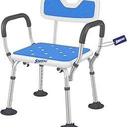 Simon’s Aqua-TUF Heavy-Duty Bath Chair for Elderly, Senior Citizens to sit and take Bath, Shower Bench with Jumbo Suction Grips Base | Height Adjustable & Tool-Free Assembly - Blue - Pack of 1-image-24