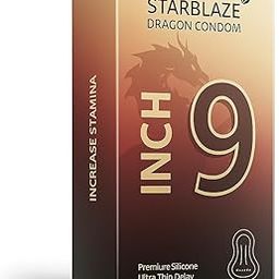 STARBLAZE Dragon 9 Inch Bold Performance Condoms – Ultra Thin Latex, High Endurance Lube, Safe & Stylish | 1 Count-image-57