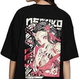 Pure Cotton Oversized Baggy Fit Drop Shoulder Latest Aesthetic & Cool Graphic Printed Half Sleeve Tshirt for Women |Trendy Tees |Casual Loose Korean T-Shirt for Women-14