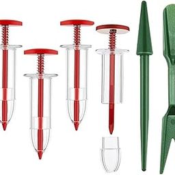 LOOM TREE Handheld Seeds Dispenser Garden Seedling Tool Sower Seeder Tool for Garden Red-picture-12