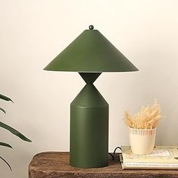 FIG Living Cone Case - Table Lamp (Olive Green) | Scandinavian Design | Best for Living Room, Study Room, Bedside | Modern Night Lamp | Bulb not Included | 2.5 MTS Corded Cable with On/Off Switch-image-47