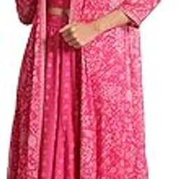 Printed Spaghetti Crop Top, Chiffon Gilet and FLA Culottes Set-picture-39