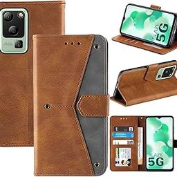 AUTO FOCUS Faux Leather Back Case Flip Cover for Lava Blaze 5G with ID Card Slot | Foldable Stand | 2 ID Card Slot | 1 Cash Slot - Executive Brown, 20501-picture-15