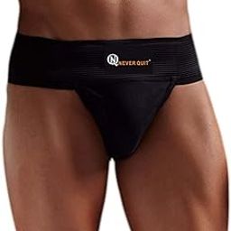 Gym Cotton Supporter Back Covered with Cup Pocket Athletic Fit-40