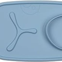 b.Box Roll + Go Mealtime Silicone Mat - Travel Friendly Plate with Spoon - Non-Slip, Easy-Clean - Ocean Blue-image-28