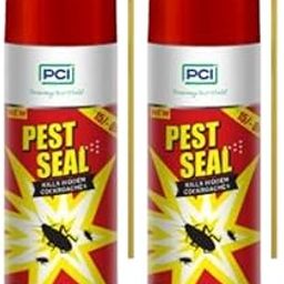 PCI Pest Seal Cockroach Repellent Spray – 200ML | Rapid Action Cockroach Repellent with Deep-Reach Nozzle & Fresh Fragrance Pack of 2-15