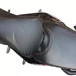 Ask Bajaj Pulsar N160/250,Single Bike SEAT Cover,PU Leather Black,Colour, Foam.Rope provided,Ready to fit,Quality and Fitting Tested Bajaj Pulsar N160/250 (Black)-image-96