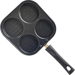 DEV INDUSTRIES Non Stick Grill Pan Mini Uttapam Tawa Aluminum Multi Snack Maker 4 Cavity Grill Pan 19.5 cm Diameter 0.4 L Capacity (Aluminium, Non-Stick)-22