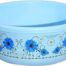 Kuber Industries Plastic Tub For Bathroom|Bath Tub,Washing Tub|Plastic Tub big Size|Bath Tub For Baby|Capicity 40 Ltr (Blue)-27