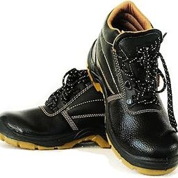 Safety Shoes for Man (Steel Toe) Size UK/India - 9 Brown-41