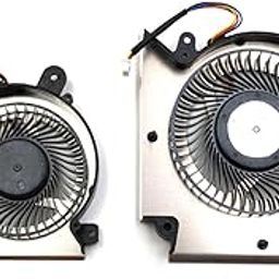 Fleshy Leaf Replacement CPU + GPU Cooling Fan for MSI Katana GF76 Pulse GL76 MS-17L1 GF66 11UC Pulse GL66 11UEK MS-1581 DC5V Series PABD08008SH-N459 PAAD06015SL-N460-image-35