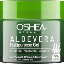 Oshea Herbals Aloe Vera Gel for All Skin & Hair Types | Reduce Age Spots, Nourishes & Hydrates Skin | Enriched with Aloevera & Green Tea Extract | Multipurpose Gel 300 ml-39