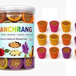 Shreeji Sambrani Dhoop Cups in Assorted Colours, Pancrang Fragrance, Pack of 12 + 1 Free Dhup Cup Sticks Cone incsence Stick Agarbatti-image-18