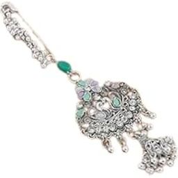 Sliver Oxidised Safety Pins for Women-image-19