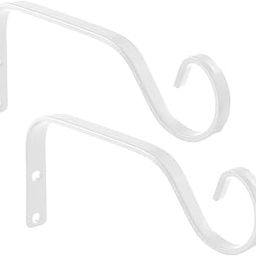 2Pcs Iron Hanging Plant Brackets Plant Hangers for Outdoor Indoor Wind Chime White | Yard, Garden & Outdoor Living | Gardening Supplies | Plant Care, Soil & Accessories-image-61