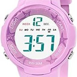 Time Up Digital Dial Alarm,Stopwatch, Night Light & Waterproof Watch for Small Boys & Girls (Age:3-10 Years)-DET20L-X-28