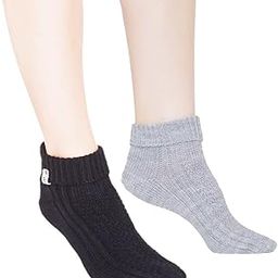 Pack of 2, Fine Knitted Ankle Length Winter Woolen Socks for Women-image-26