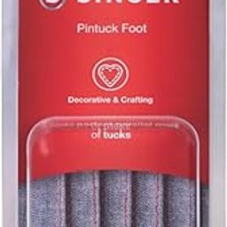 SINGER Pintuck Pressure Foot – for Low Shank Sewing Machines | Ideal for Decorative Stitching, Heirloom Sewing & Raised Tucks | Compatible with Twin Needle Setup-image-93