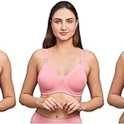 Women's Cotton Brassiere | Non-Padded | Non-Wired | Medium Coverage | Feeding Regular Brassiere | 3 Piece | with Rich Fabric with Buckle-image-10