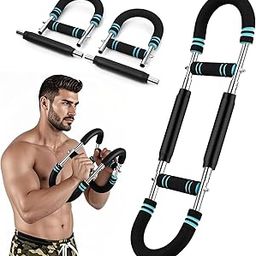 VIROLEP Twister Arm Trainer, Adjustable Resistance Chest Workout Equipment for Men Women, Forearm Biceps Triceps Chest Thigh Exerciser, Portable Spring Home Workout Bar-picture-27