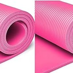 Super Soft, Anti-Slip Marble Design Yoga Mat For Men & Women (Qty.-1 Piece) 4MM (Pink)-image-62