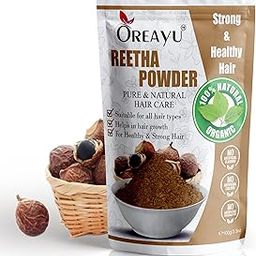 OREAYU Hand Picked Pure & Natural Aritha/Reetha/Ritha/Soapnuts (Sapindus Mukorossi) Powder For Silky & Smooth For All Types Hair, 100Gm-image-13