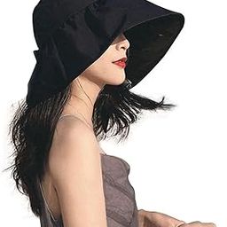 Ubervia Sun Hat Wide Brim Lightweight Sun Protective Floppy Casual Foldable Sun Visor Cap Beach Visor for Women Travel Holiday Outdoor Running-image-17
