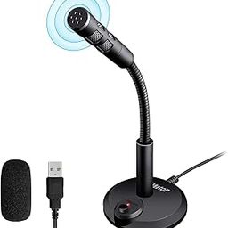 Veetop USB Microphone - Omnidirectional PC Mic for Conferencing, Gaming, Chat & Podcasting - Compatible with Laptop, Mac, PS4, Windows & Linux-16