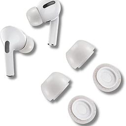 Crysendo Compatible with APL Air-Pods Pro 2 | Replacement XS Memory Foam Pain Reducing, Anti-Slip Eartips | Fits in Charging Case (Black) (X-Small, Grey)-image-14