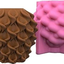 FirstTry Morning Glory Flower Design Candle Mold I 3D Fondant Swirl Sculpture Pillar Silicone Wax Mould I for DIY Handmade Ornament Chocolate, Cake Décor, Aromatherapy, Soap, Resin Art Craft (Small)-picture-15