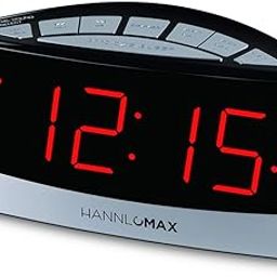 HANNLOMAX HX-130CR Alarm Clock Radio, PLL AM/FM Radio, 20 Natural Sounds, 1.8" Red LED Display, Dual Alarm, Aux-in, AC Power Operation only.-image-77