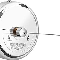 NIYANETAIL Stainless Steel Retractable Clothesline Wall-Mounted Adjustable Drying Rope for Indoor & Outdoor Use Lockable, Rust-Resistant Washing Line for Balcony, Bathroom, Laundry (Silver, 1 Pack)-image-57