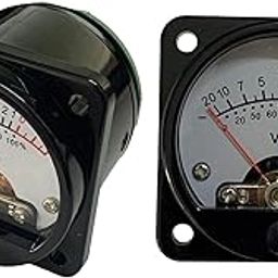 CLUB BOLLYWOOD® 2pcs Analog VU Meter Panel Kit Backlit o Level Amp 6V-12V 500uA CQ-45W-27