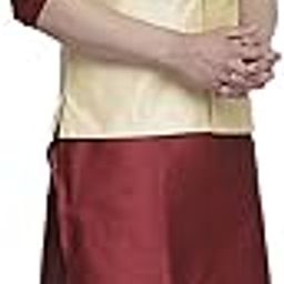 Men's Dupion Silk Kurta Pyjama & Jacket Set-image-74
