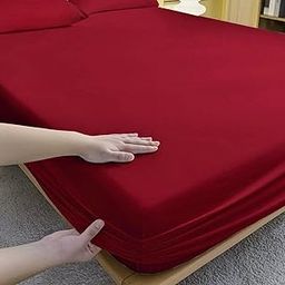 Feelme Waterproof Mattress Cover King Size Bed Mattress Protector for Double Bed 210 GSM 100% Water Proof Gadda Cover Bedsheet (72x72 INCH / 6x6 FEET - King Size)-image-23
